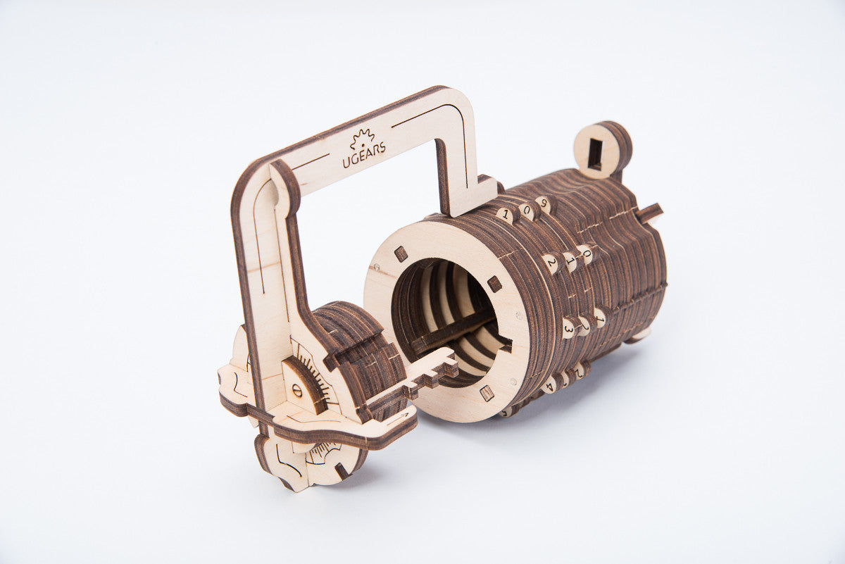 Ugears Combination Lock ★Mechanical 3D Puzzle Kit Model Toys Gift Present Birthday Xmas Christmas Kids Adults