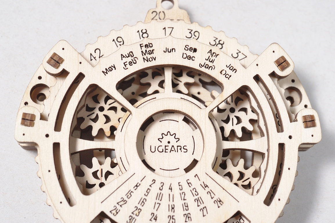 Ugears Date Navigator ★Mechanical 3D Puzzle Kit Model Toys Gift Present Birthday Xmas Christmas Kids Adults