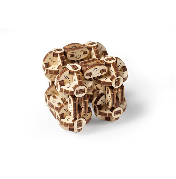Ugears Flexi-Cubus ★Mechanical 3D Puzzle Kit Model Toys Gift Present Birthday Xmas Christmas Kids Adults
