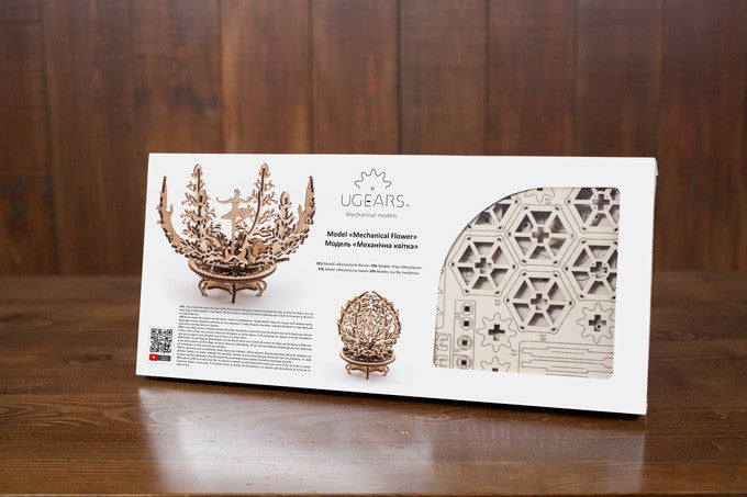 Ugears Mechanical Flower ★Mechanical 3D Puzzle Kit Model Toys Gift Present Birthday Xmas Christmas Kids Adults