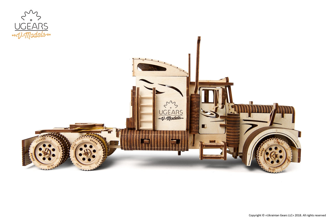 Ugears Heavy Boy Truck Vm-03 ★Mechanical 3D Puzzle Kit Model Toys Gift Present Birthday Xmas Christmas Kids Adults