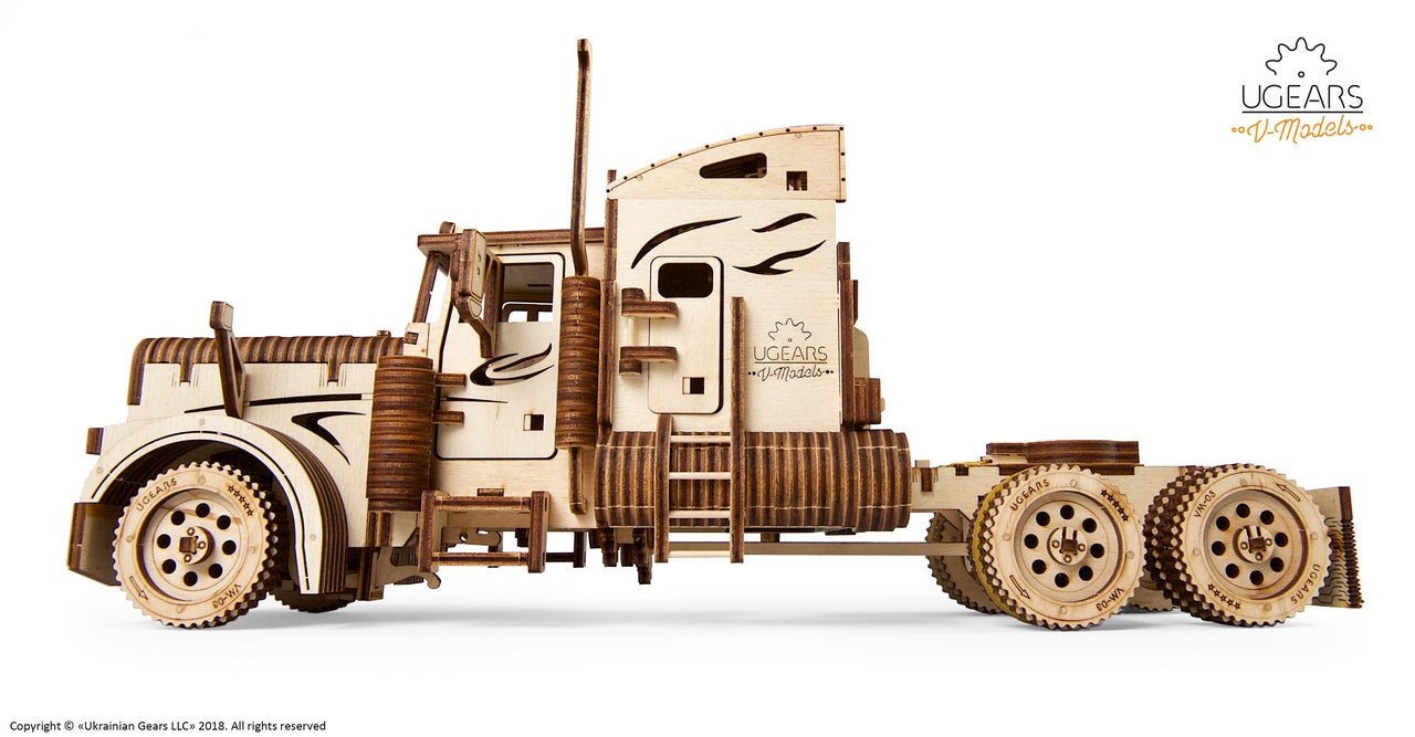 Ugears Heavy Boy Truck Vm-03 ★Mechanical 3D Puzzle Kit Model Toys Gift Present Birthday Xmas Christmas Kids Adults