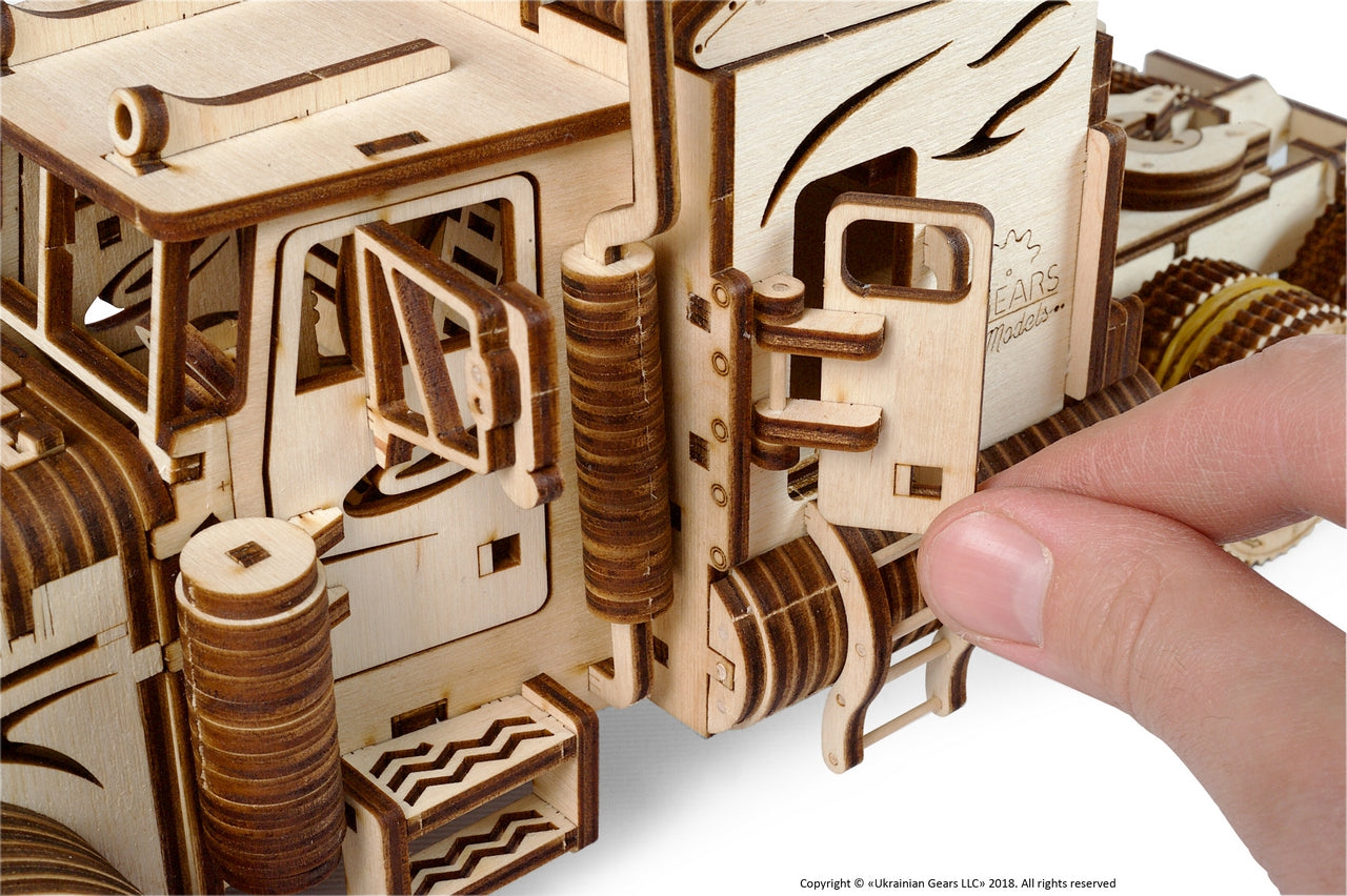 Ugears Heavy Boy Truck Vm-03 ★Mechanical 3D Puzzle Kit Model Toys Gift Present Birthday Xmas Christmas Kids Adults