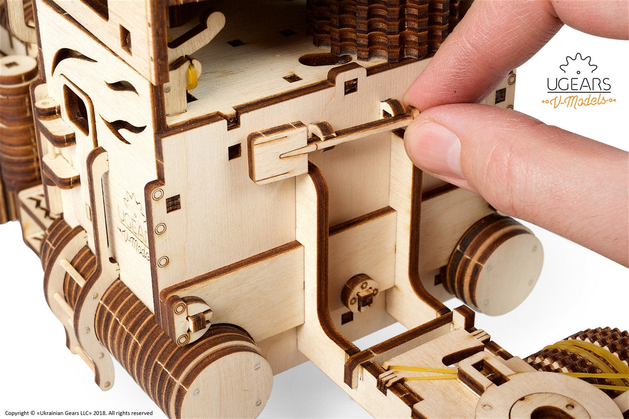 Ugears Heavy Boy Truck Vm-03 ★Mechanical 3D Puzzle Kit Model Toys Gift Present Birthday Xmas Christmas Kids Adults