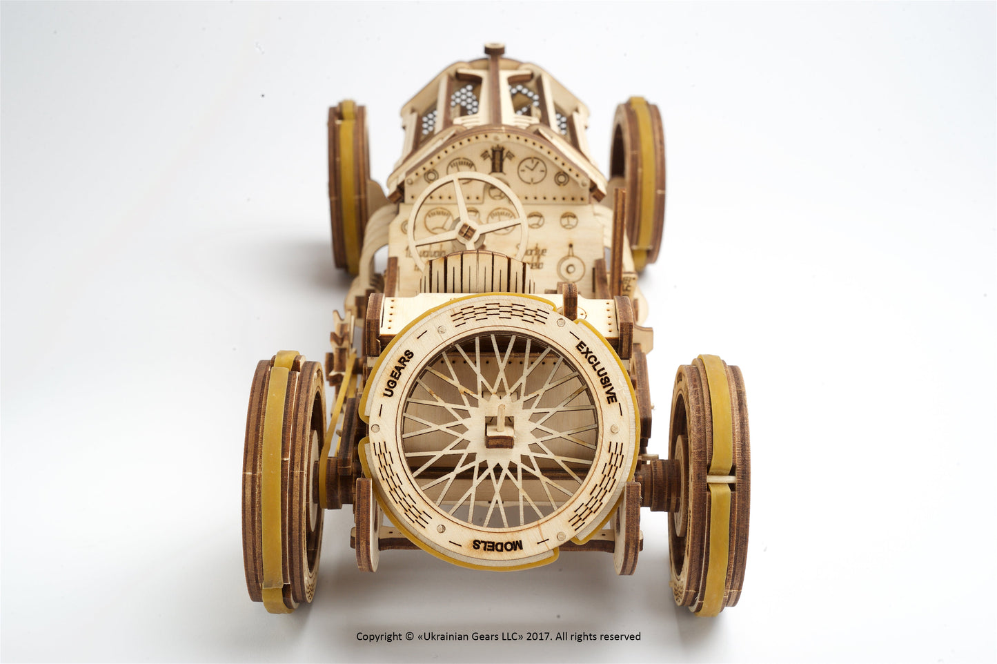 Ugears U-9 Grand Prix Car ★Mechanical 3D Puzzle Kit Model Toys Gift Present Birthday Xmas Christmas Kids Adults