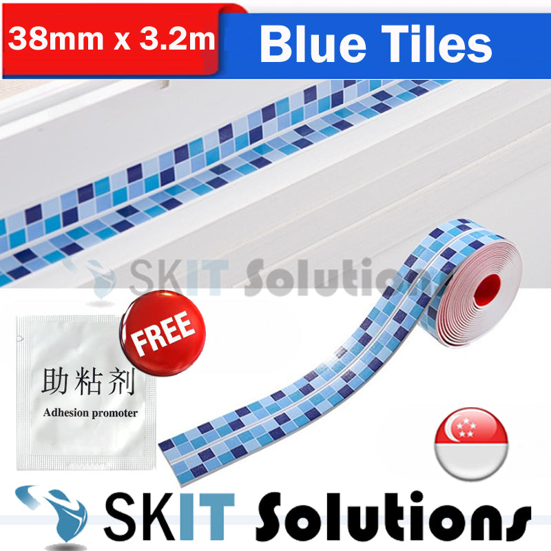 PVC Waterproof Self-Adhesive Sealing Wonder Tape Strip for Bathroom Bathtub Toilet Washing Basin Wall Kitchen Sink Stove Edge Countertop Floor Caulk