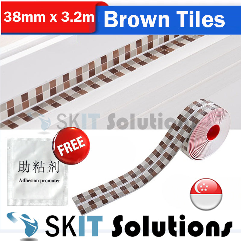 PVC Waterproof Self-Adhesive Sealing Wonder Tape Strip for Bathroom Bathtub Toilet Washing Basin Wall Kitchen Sink Stove Edge Countertop Floor Caulk