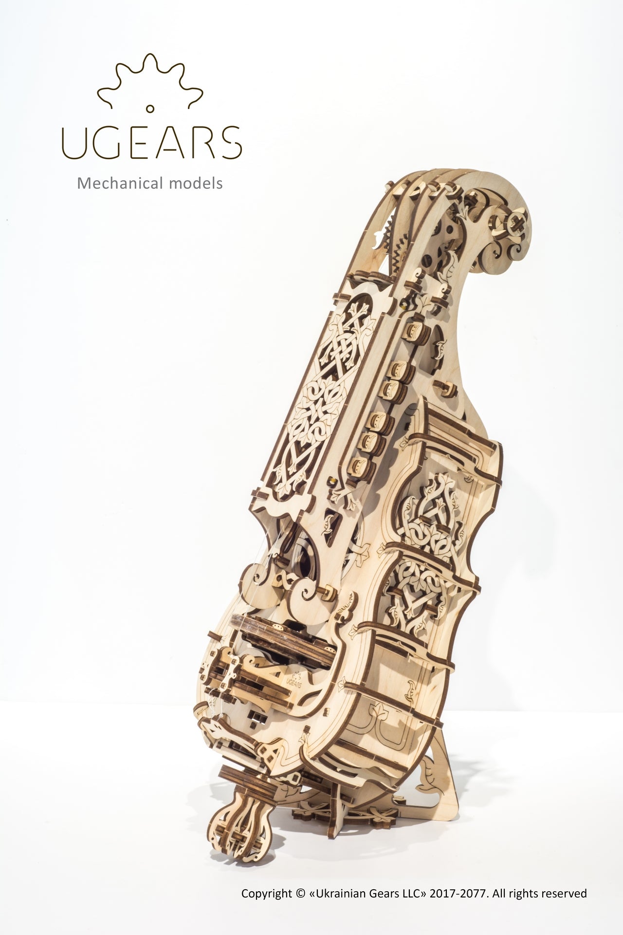 Ugears Hurdy-Gurdy ★Mechanical 3D Puzzle Kit Model Toys Gift Present Birthday Xmas Christmas Kids Adults
