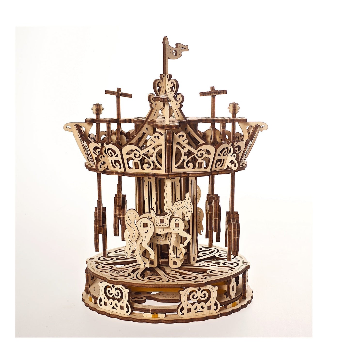 Ugears Carousel ★Mechanical 3D Puzzle Kit Model Toys Gift Present Birthday Xmas Christmas Kids Adults