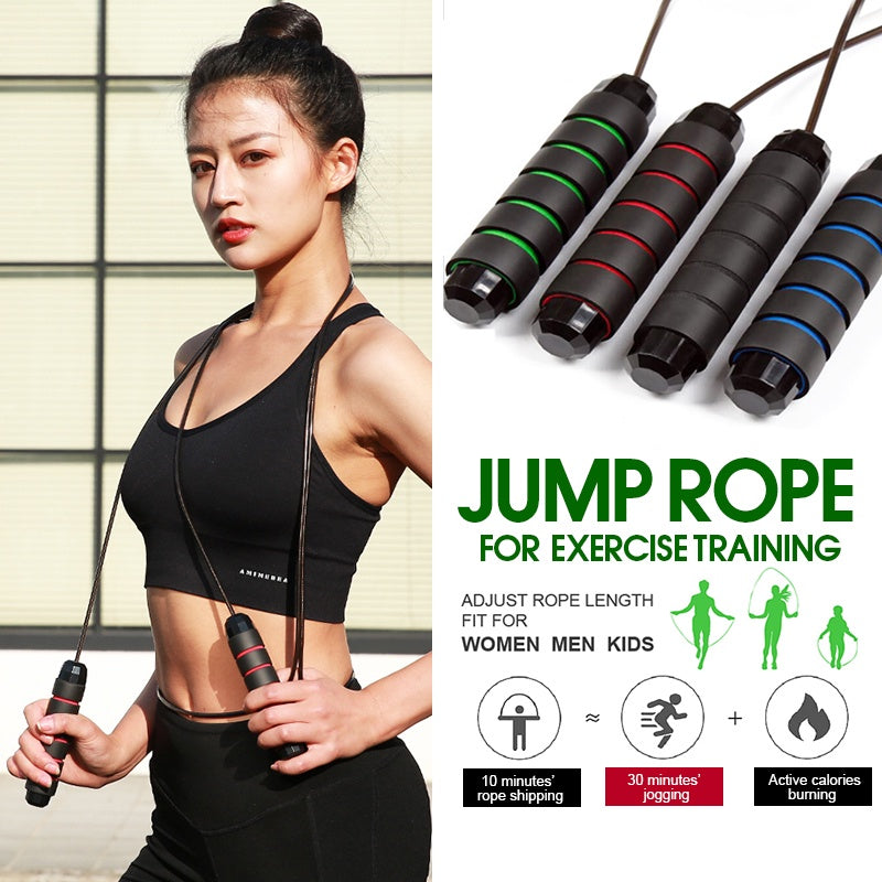 Adjustable Skipping Rope Jump Rope Fitness Training Weight Loss Exercise Cardio Workout Men Women
