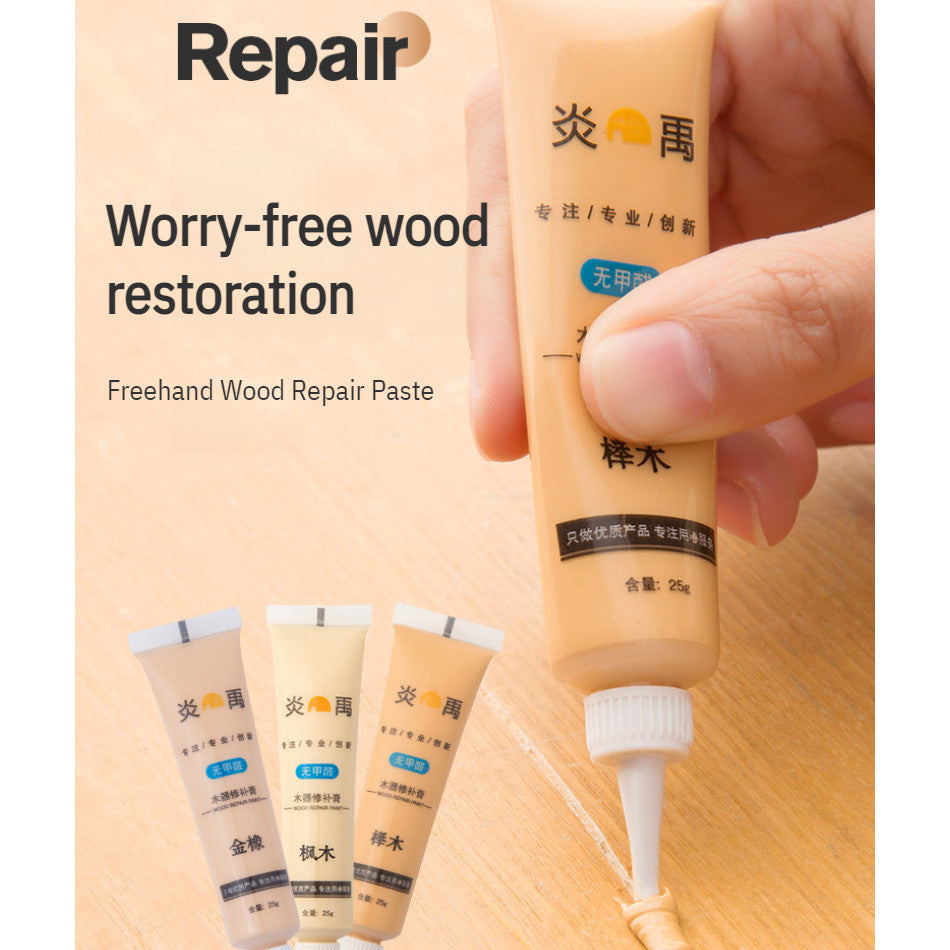 Wood Furniture Repair Paste Cream Floor Table Chair Door Scratch Filler Stain Touch-Up Coloring Agent