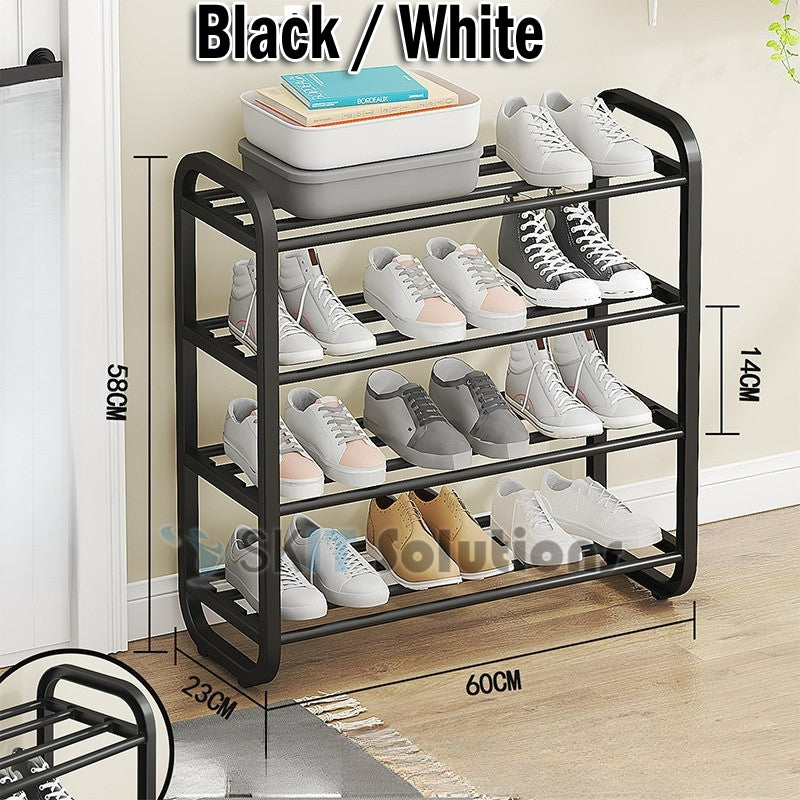 Multi-Layer Shoe Rack Waterproof Steel Pipe Dustproof Easy Assemble Storage Shelf for Home Dormitory