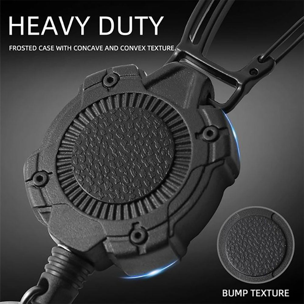 Retractable Heavy Duty Badge Reel Keychain Id Holder Card Clip Student Worker Tag Cover Case