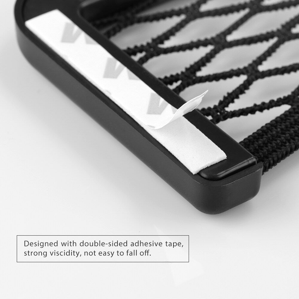 Car Seat Side Back Storage Net Bag Mesh Pocket Organizer Stick On Interior Accessories for Vehicle
