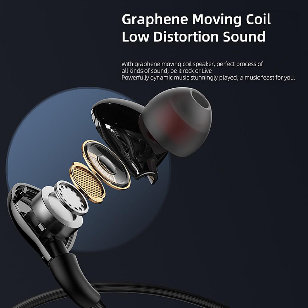 Remax RM-655A Type-C Metal Wired Earphone Music Call Volume Control USB-C Headset for Mobile Phones