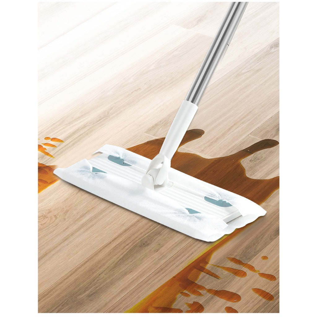 360 Rotation Floor Mop Adjustable Long Rod Static Dust Dry Wipe Pad Floor Cleaner Wood Tile Laminate