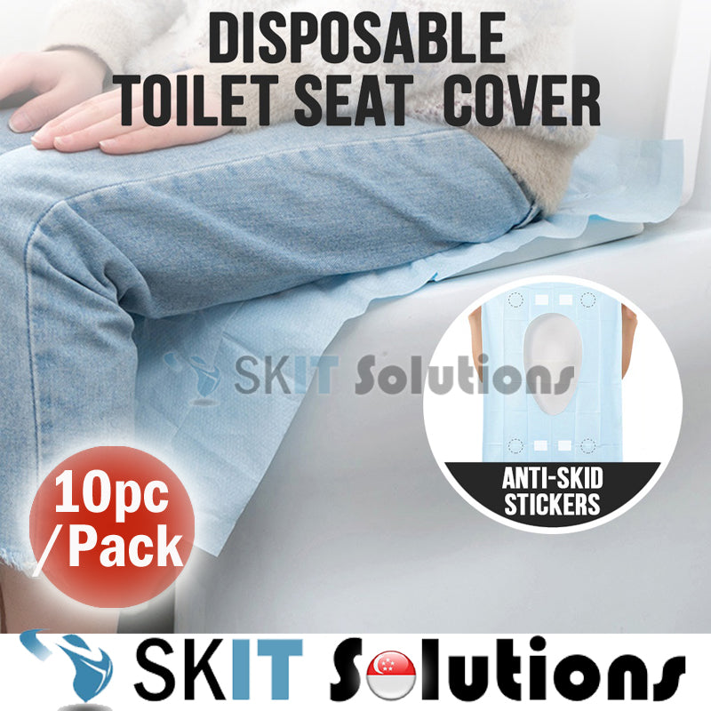 10pc/Pack Disposable Toilet Seat Bowl Cover Sanitary Pad Waterproof Anti Bacterial Hygiene Home Travel Essential Toiletries