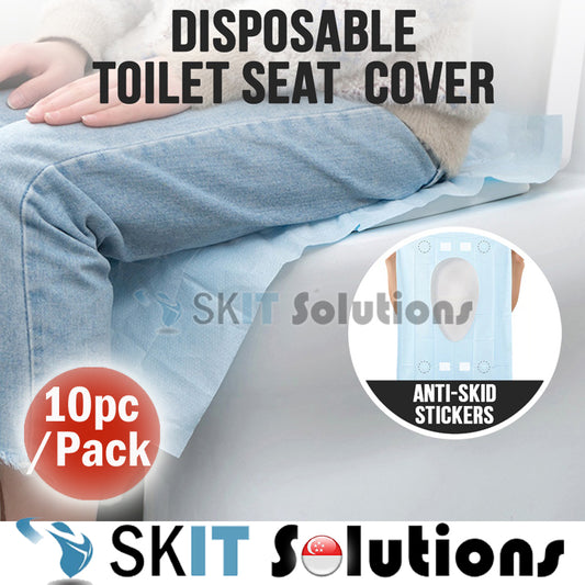 10pc/Pack Disposable Toilet Seat Bowl Cover Sanitary Pad Waterproof Anti Bacterial Hygiene Home Travel Essential Toiletries