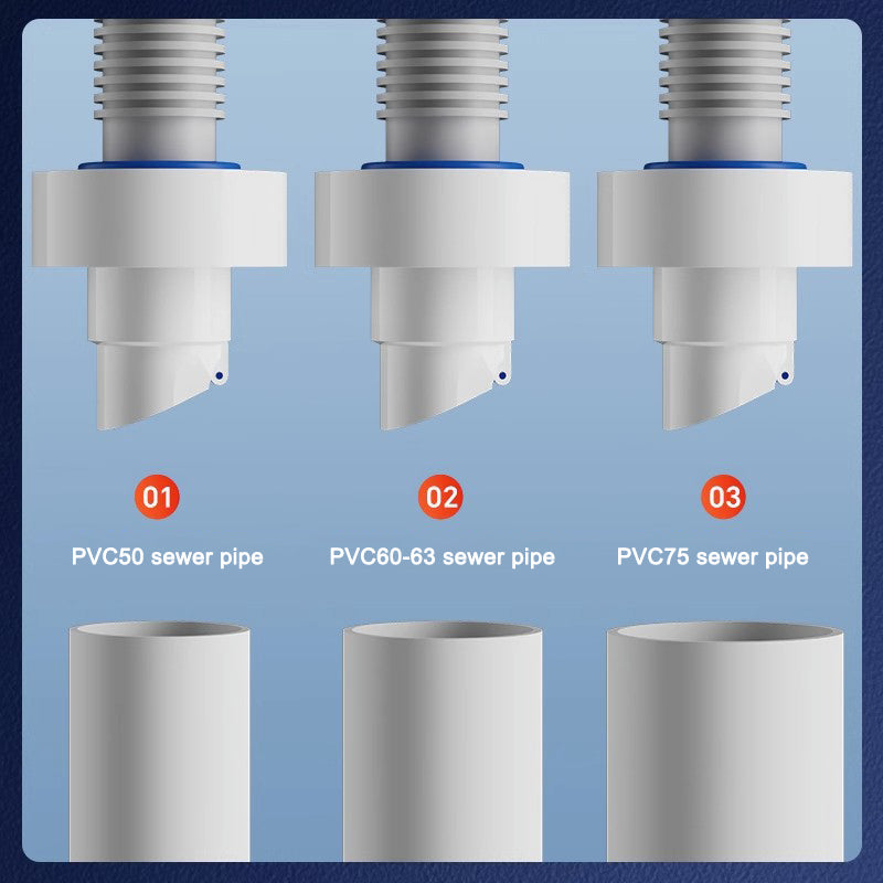 50/60/75mm Drain Pipe Sealing Plug Sewer Seal Deodorant Silicone Ring Washing Machine Drainage Backflow Preventer Bathroom Kitchen