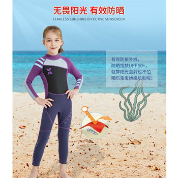 KIDS Thick Swimsuit ★ WS-18818 Long Sleeve Swimming Costume Wear Suit Diving ★ Swim Clothes Boy and Girl