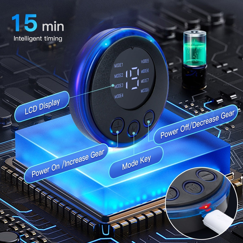 Portable EMS Foot Massager Mat Electric Muscle Stimulator Blood Circulation Acupuncture Pain Relief