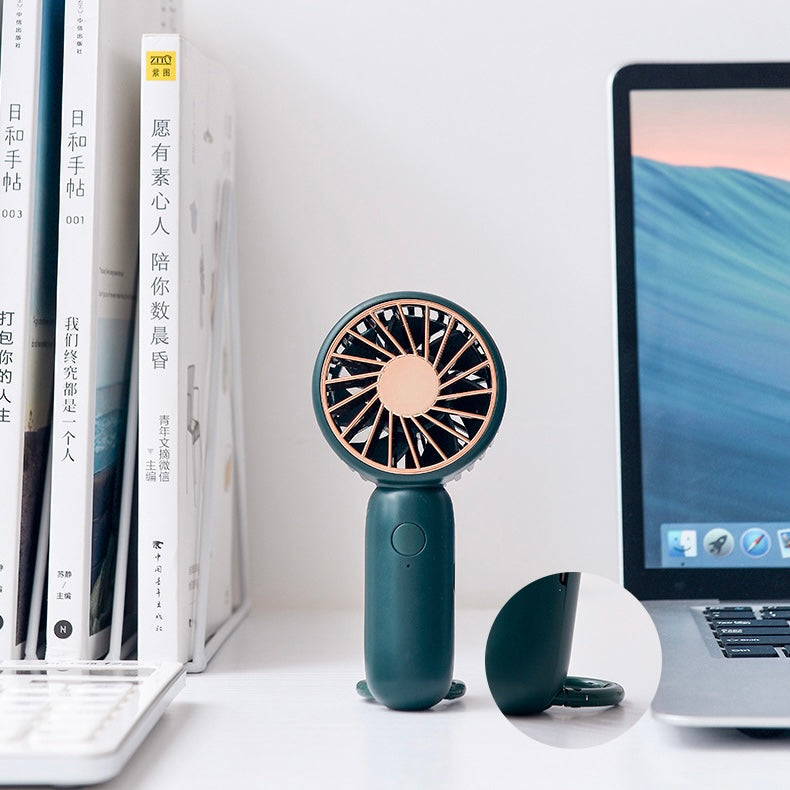 Mini USB Fan Portable Rechargeable Handheld Silent 3 Speed Travel Office Outdoor Summer Cooling Fan
