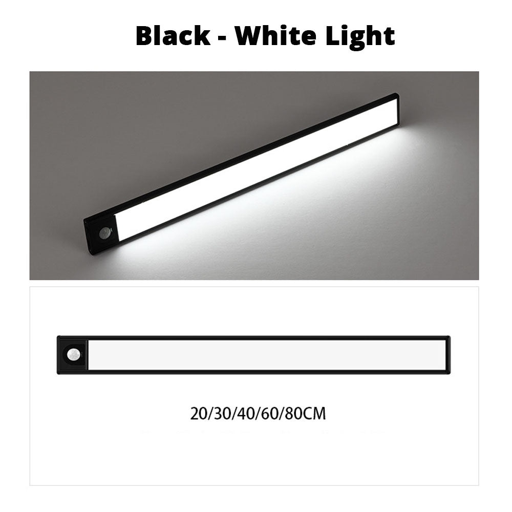 ULTRA THIN 0.9cm Portable Induction Night Light Led Wardrobe Strip Lamp Cabinet Light with Wireless Motion Sensor Detector