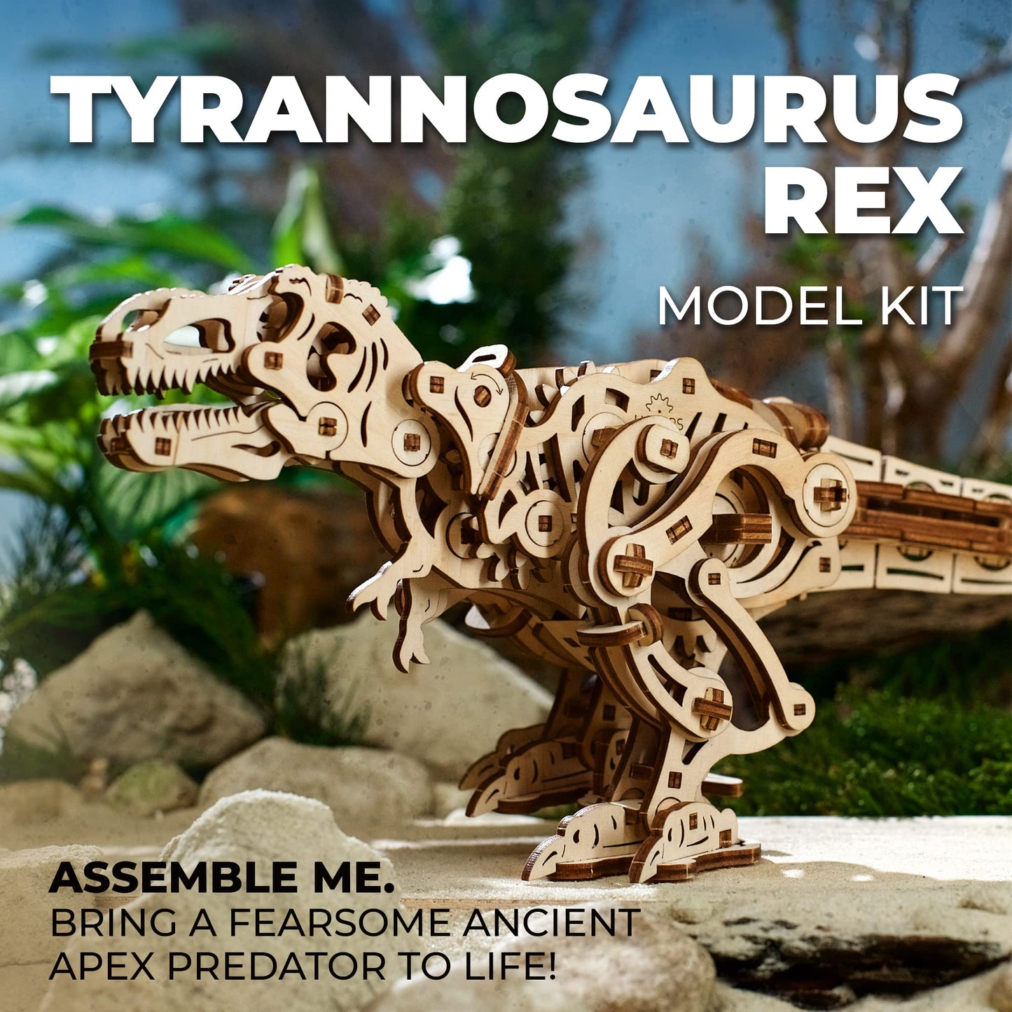 UGEARS Tyrannosaurus Rex 3D Mechanical Model Puzzle DIY Kits