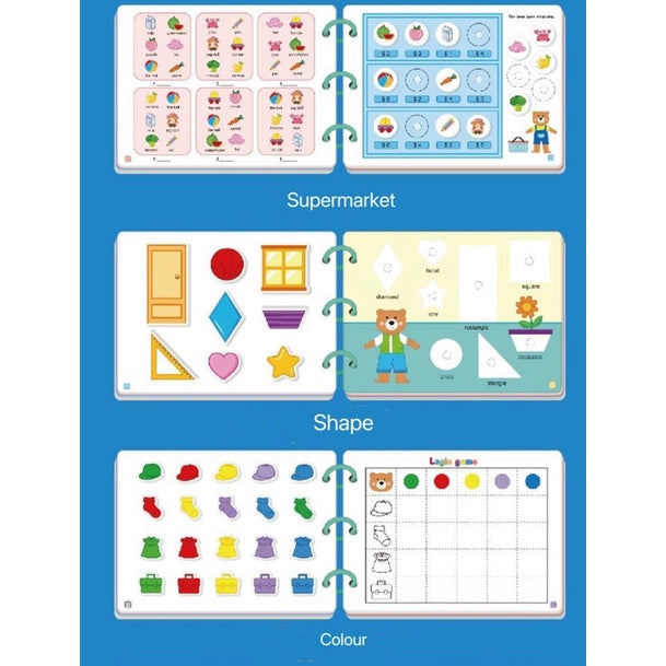 17 Themes Box Set Enlightenment Cognitive Quiet Book Preschool Kindergarten Early Learning Educational Toys Montessori Busy