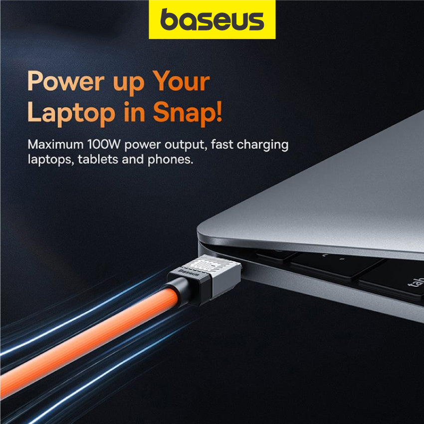 1m/2m Baseus CoolPlay Series Fast Charging Data Sync Cable Type-C to Type-C 100W C to C PD 3.0 QC
