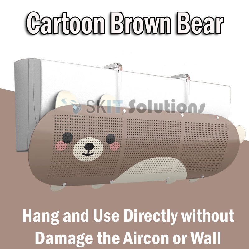 Adjustable Aircon Deflector Wind Spread Air Conditioner Windshield Deflactor Cover Wall-Mounted Guide