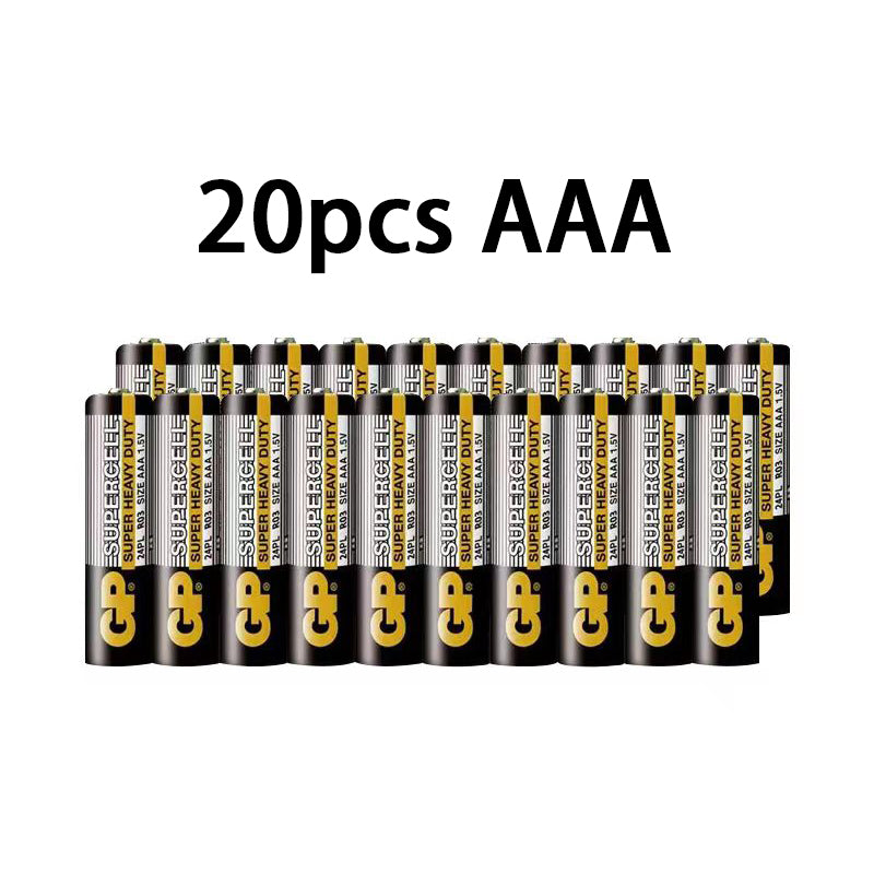 20/40/80pcs GP Supercell AA AAA Battery 1.5V Carbon Zinc Batteries for Toy Clock Remote Control Mouse