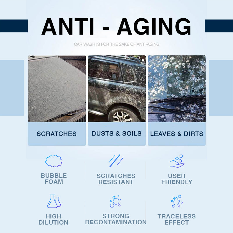 2in1 Nano Ceramic Gloss Wash and Wax Car Shampoo Liquid High Performance 2-in-1 Car Washing & Coating 500ML FREE Sponge