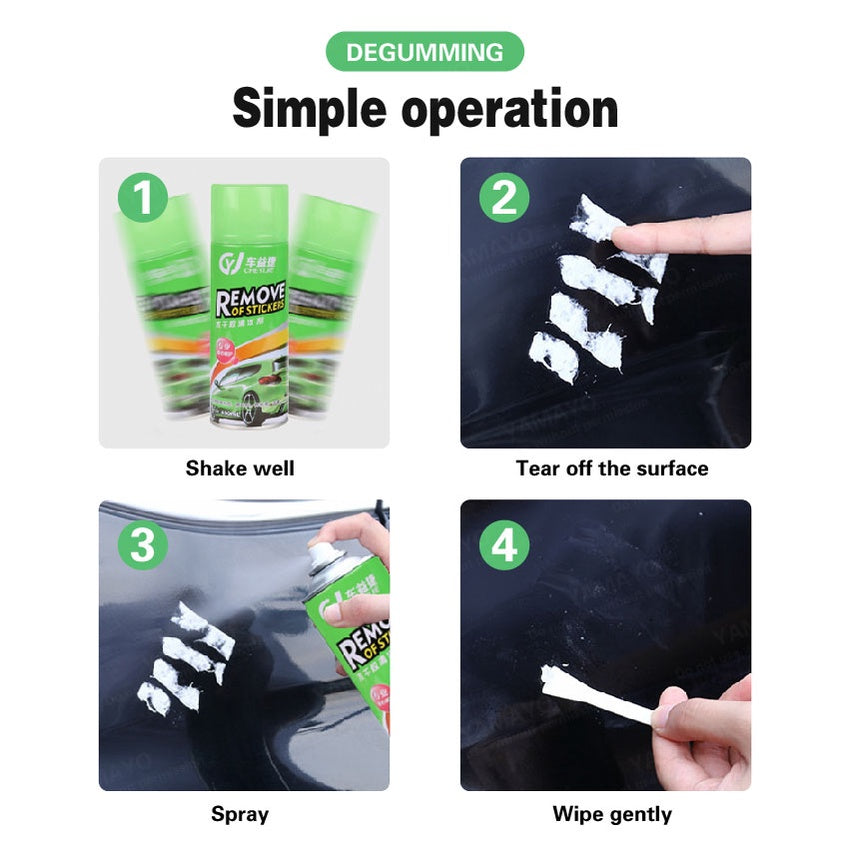 Remove of Sticker Spray Removal Adhesive Residue Agent Cleaner Car Glass Cleaning Stain Remover Glue Tape Barcode