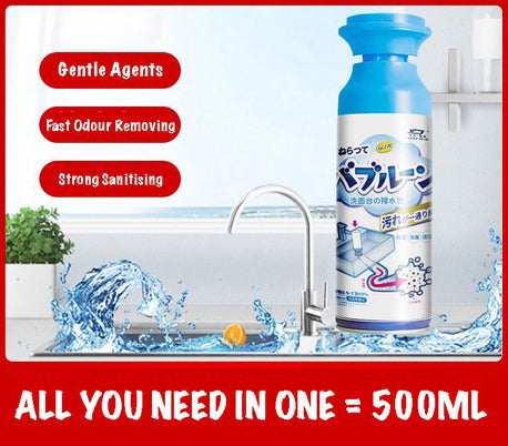Drainage Power Flush Sink Drain Pipe Toilet Bowl Cleaner Japan Formula Foaming Plughole Sanitiser