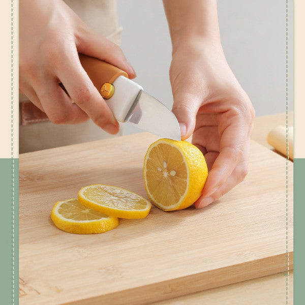 2-In-1 Peeler Knife Fruit Cutter Vegetable Slicer Stainless Steel Blade Scraper Kitchen Travel Tool