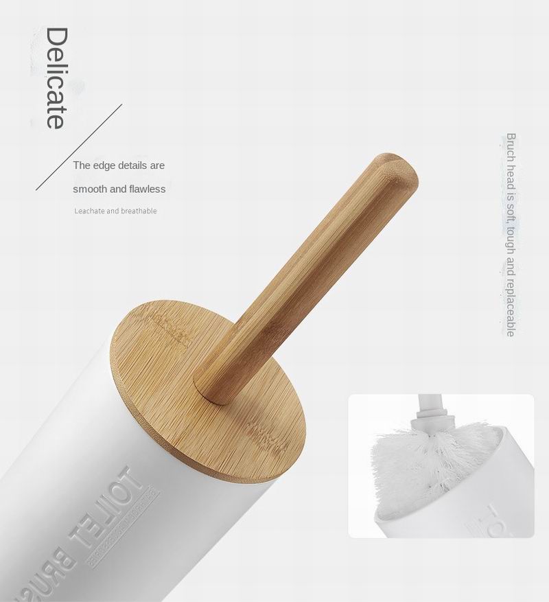 Japanese Style Bamboo Bathroom Set / Toilet Bowl Brush / Toothbrush / Toothpaste Holder / Soap Box / Mouthwash Cup / Soap Pump / Wash Rack