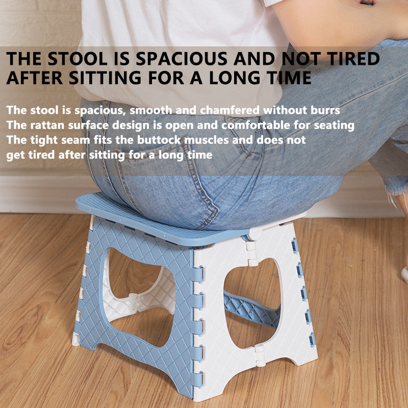 Foldable Portable Stool Chair Outdoor Camping Fishing Lightweight Stackable Seat for Kids Adults