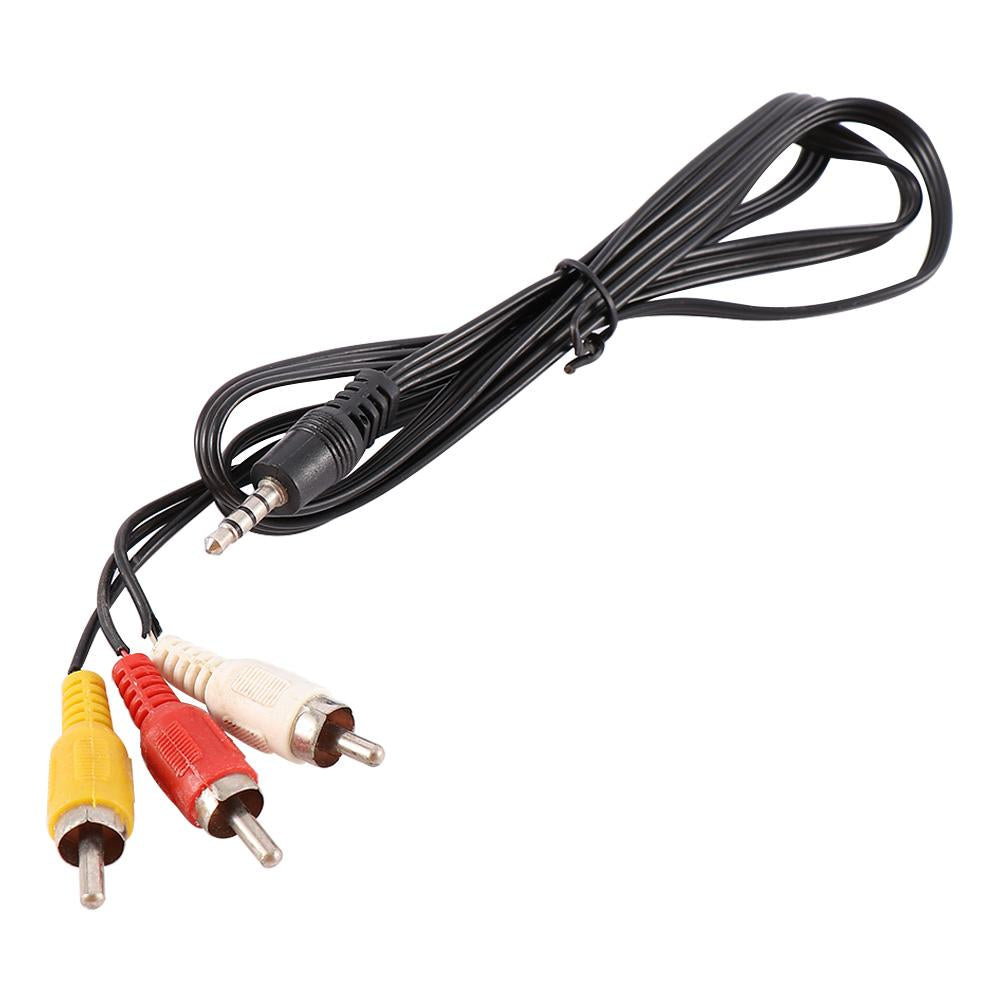 1.5m/3m/5m/10m 3.5mm Aux Male to 3 RCA 3RCA Male AV Cable Stereo Audio Video Cord Jack TV HDTV DVD