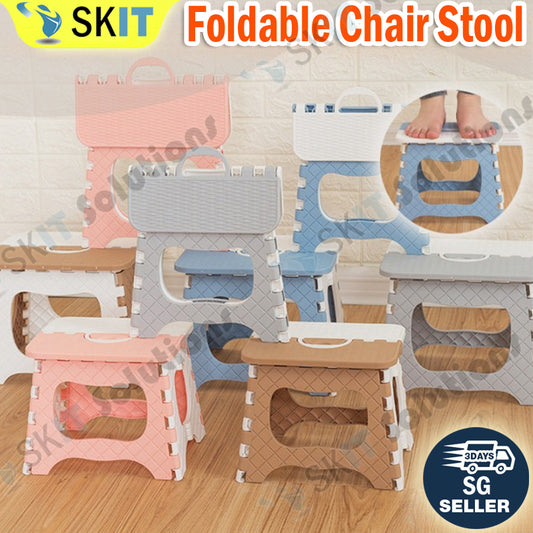 Foldable Portable Stool Chair Outdoor Camping Fishing Lightweight Stackable Seat for Kids Adults
