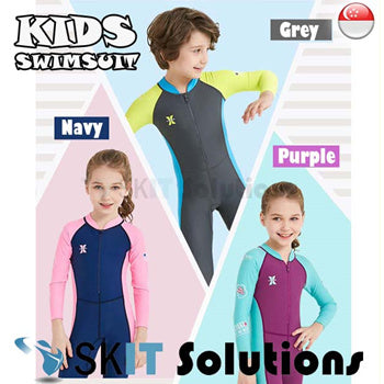 KIDS Swimsuit LS-18821 Long Sleeve Swimming Costume Wear Suit Swim Clothes for boy and girl