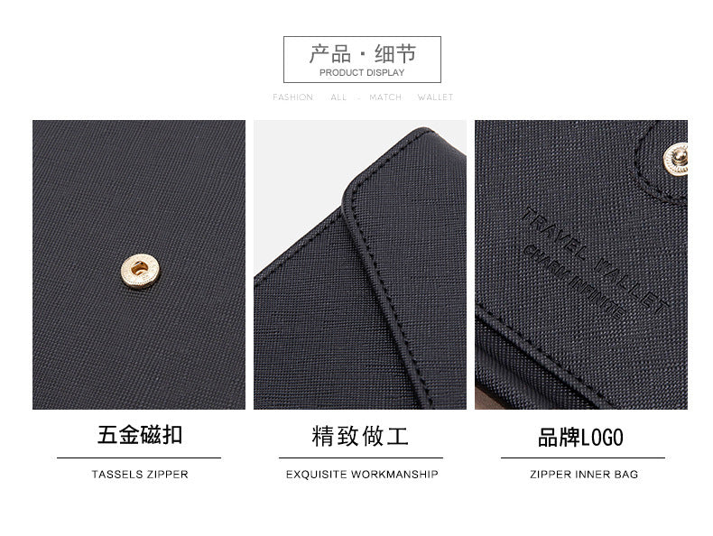 RFID Blocking Anti-Theft Travel PU Leather Wallet Passport Holder Cash Credit Card Organizer Protection Pouch Case Cover