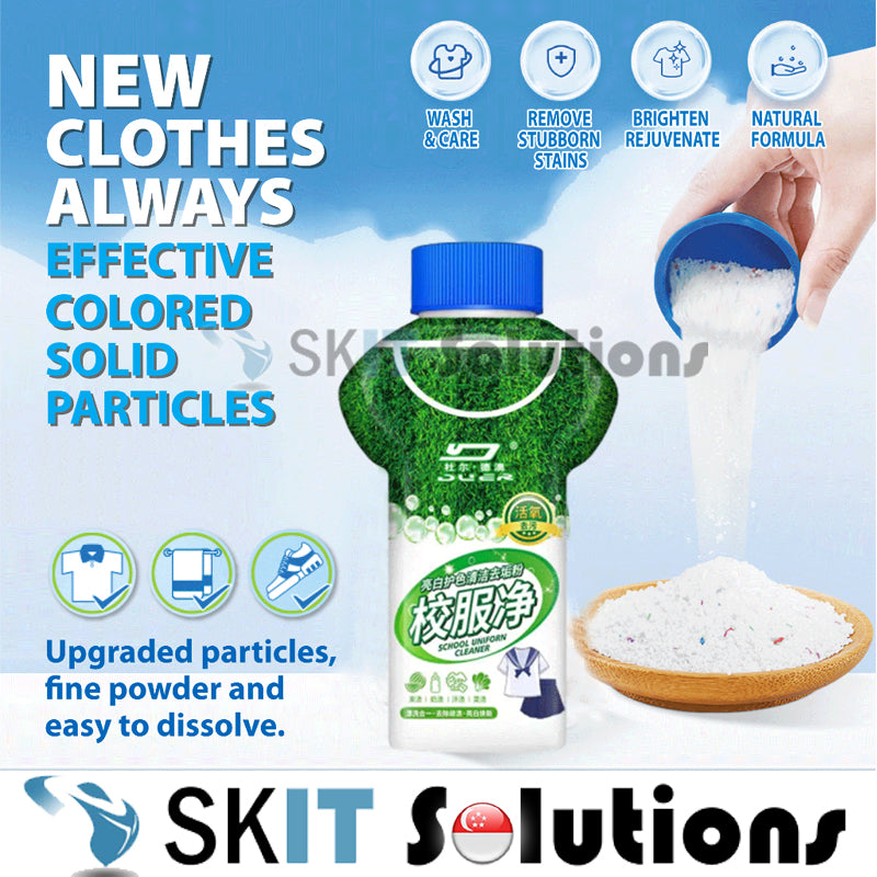 School Uniform Stain Remover Laundry Detergent Powder Fabric Cleaner Sweat Clothing Soap Household