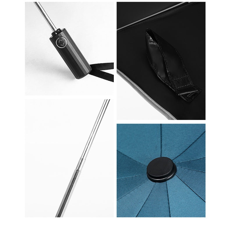 Super Large Automatic Reverse Folding Umbrella Inverted Fold Windproof Auto Open Close Anti UV Coating Lightweight