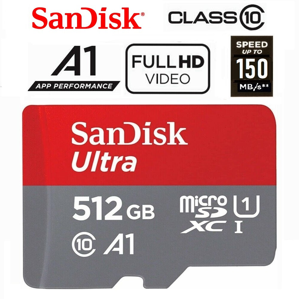 Sandisk Ultra MicroSD Memory Card 32GB 64GB 128GB 256GB 512GB 1TB