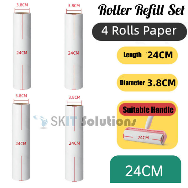 Retractable Sticky Lint Roller Mop Duster Remover Tearable Sticking Paper Pet Fur Dust Hair Furniture Cleaning Clothes