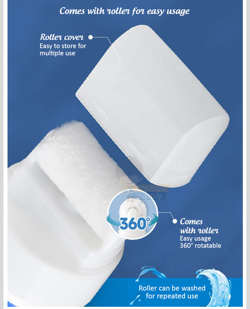 Nippon Paint Wall Touch Up Paint with Roller Brush (White) DIY Household Home Coating Cover Doodle Stain Repair Paste