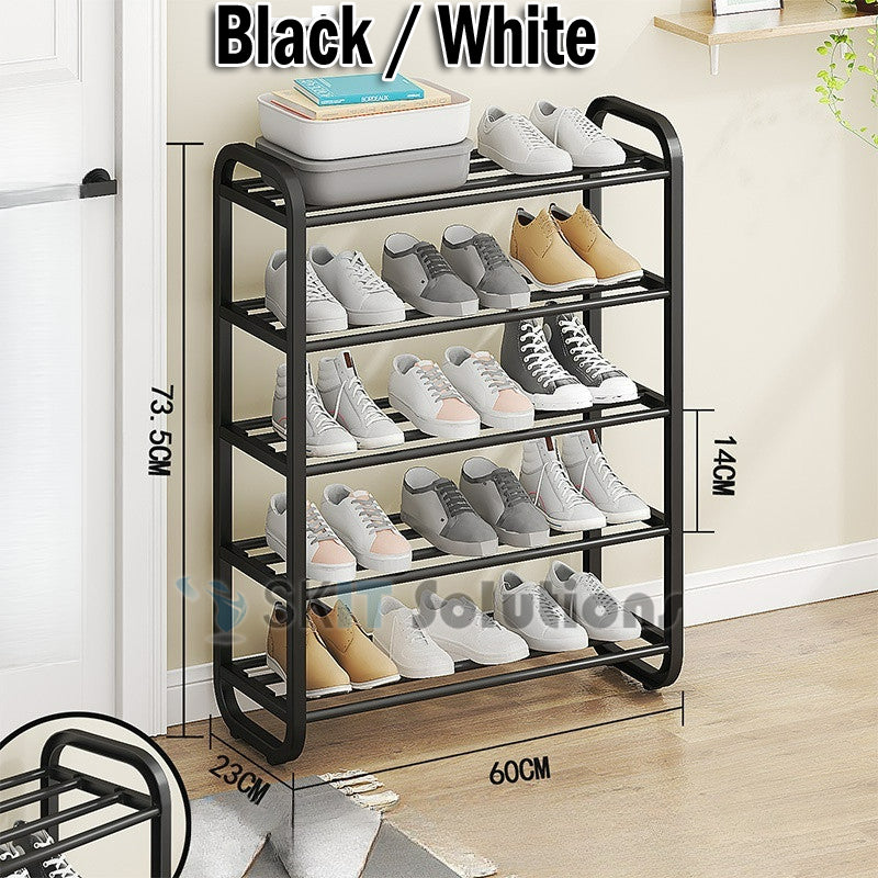 Multi-Layer Shoe Rack Waterproof Steel Pipe Dustproof Easy Assemble Storage Shelf for Home Dormitory