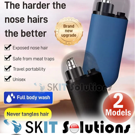 Portable USB Rechargeable Nose Hair Trimmer Electric Waterproof Clipper for Men Eyebrow Ear Nose Hair