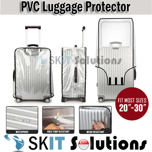 PVC Clear Cover For Luggage Protector Travel Suitcase Cover Transparent Waterproof Trolley Protective Bag 20-30 Inches